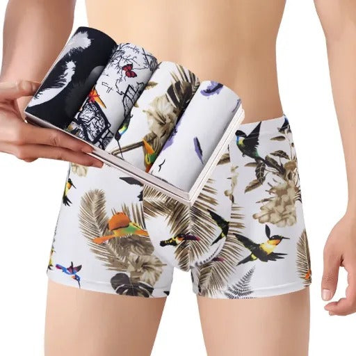 8 pair Men's soft, sexy Asian-themed boxer briefs