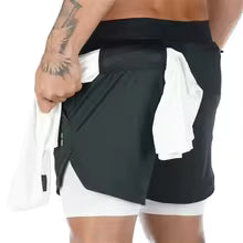 Men's 2 -n-1 shorts